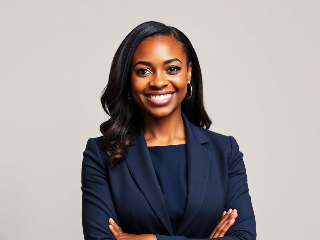 Professional corporate headshot of a businesswoman